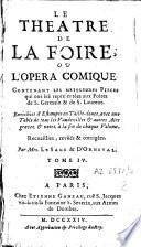 Le théâtre de la foire ou L'opéra comique