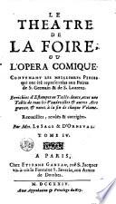 Le theatre de la foire, ov l'opera-comique