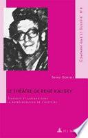 Le théâtre de René Kalisky