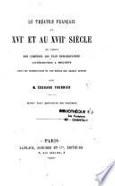 Le théâtre français au XVIe et au XVIIe siècle
