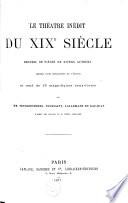 Le théâtre inédit du XIXe siècle