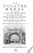 Le théâtre moral de la vie humaine ... avec la table du philosophe Cebes