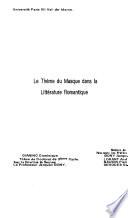 Le thème du masque dans la littérature romantique
