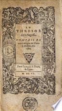Le thresor de la sagesse