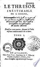 Le thrésor inestimable de Saint Joseph