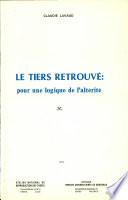 Le Tiers retrouvé