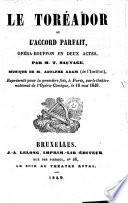 Le toréador, ou: L'accord parfait