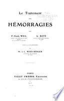 Le traitement des hémorragies