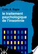 Le traitement psychologique de l'insomnie