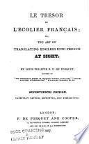 Le trésor de l'écolier français ... Seventeenth edition, etc