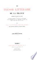 Le trésor littéraire de la France