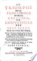 Le triomphe de la providence et de la religion, ou l'ouverture des sept seaux par le fils de Dieu