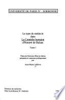 Le type du médecin dans La Comédie humaine d'Honoré de Balzac
