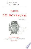 Le Velay; fleurs des montagnes