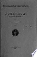 Le verbe roumain