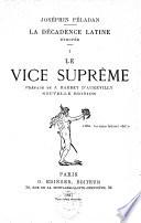 Le vice suprême