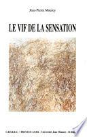 Le vif de la sensation