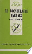 Le vocabulaire anglais