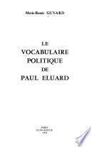 Le vocabulaire politique de Paul Éluard