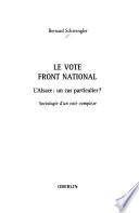 Le vote Front National