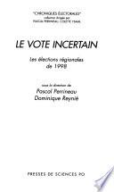 Le vote incertain
