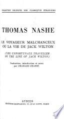Le Voyageur malchanceux ou la vie de Jack Wilton