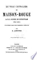 Le vrai Chevalier de Maison-Rouge