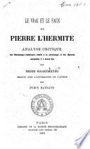 Le vrai et le faux sur Pierre l'Hermite