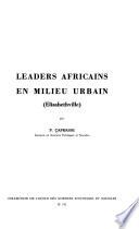 Leaders africains en milieu urbain, Elisabethville