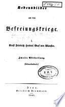 Lebensbilder aus dem Befreiungskriege: Ernst Friedrich Herbert Graf von Münster