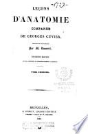 Lecons d'anatomie comparée