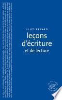 Leçons d'écriture et de lecture