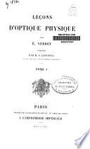 Leçons d'optique physique
