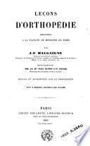 Leçons d'orthopédie