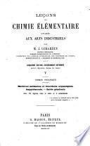 Leçons de chimie élémentaire appliquées aux arts industriels