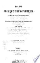 Leçons de clinique thérapeutique: Traitement des maladies du coeur, et de l'aorte, de l'estomac et de l'intestin