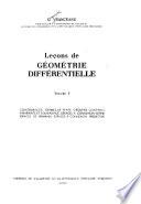 Leçons de géométrie différentielle