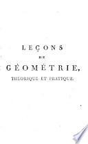 Leçons de géometrie, théorique et pratique, a l'usage de messieurs les eleves de l'Académie royale d'architecture, et de l'Ecole royale des ponts et chaussées