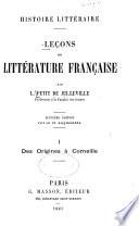 Leçons de littérature française