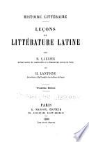 Leçons de littérature latine