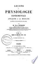 Leçons de physiologie expérimentale appliquée à la médecine
