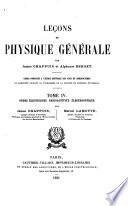 Leçons de physique générale par James Chappuis [et] Alphose Berget [...]: Ondes électriques. Radioactivité. Électro-optique
