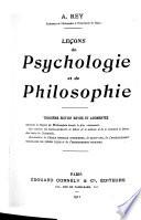 Leçons de psychologie et de philosophie