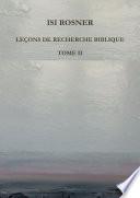Leçons de recherche biblique Tome 2