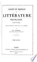Leçons et modèles de littérature française ancienne et moderne