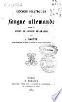 Leçons pratiques de langue allemande