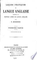 Leçons pratiques de langue anglaise, abrégé du Nouveau cours de langue anglaise