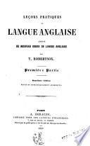 Leçons pratiques de langue anglaise