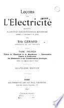 Leçons sur l'électricité