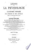 Leçons sur la physiologie et l'anatomie comparée de l'homme et des animaux: Reproduction